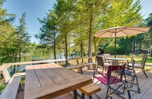 Meredith House | Bear Island Retreat | Dock + Kayaks | Winni