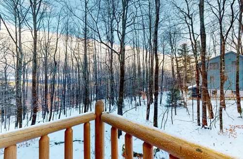 Ludlow House | Beautiful home near lifts with wood-burning fireplace, mountain views & cable