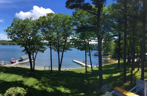 Gilford Condo | Beautiful Lake Winnipesaukee waterfront, beach and dock.