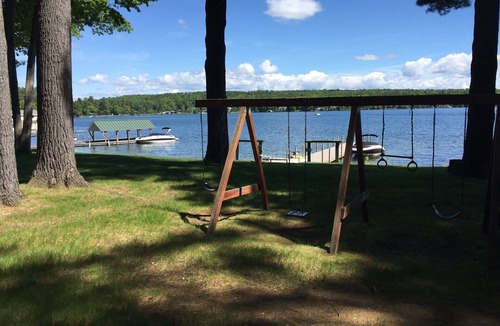 Gilford Condo | Beautiful Lake Winnipesaukee waterfront, beach and dock.
