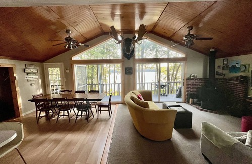 Denmark House | Beautiful Lakefront.Pleasant Mountain, sleeps 13+. Last minute discount in July!