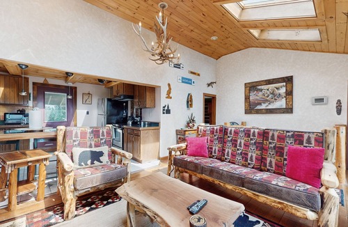 Bolton Landing House | Beautiful log home w/mountain views, gas fireplace & arcade games- close to lake