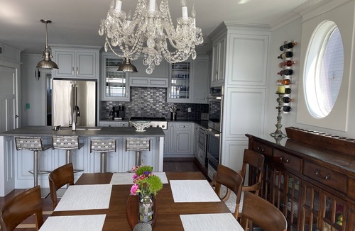 Westbrook Center House | Beautiful waterfront home with private sand beach and amazing views
