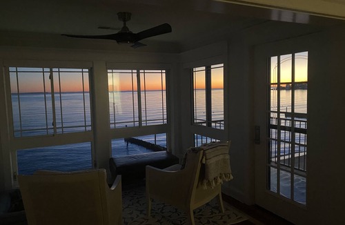 Westbrook Center House | Beautiful waterfront home with private sand beach and amazing views