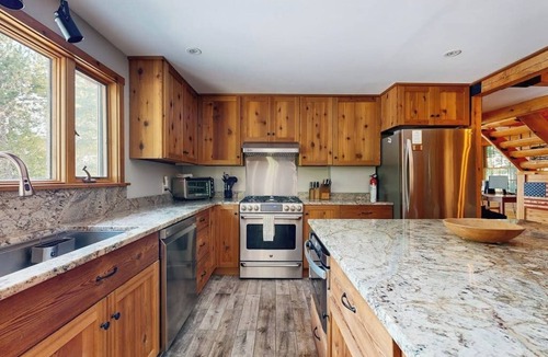 Belgrade House | Belgrade Lakes getaway with private swim dock, outdoor living, & canoe/kayaks