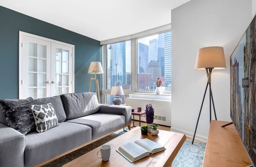 Battery Park City Apartment | Blueground | Battery Park City, rooftop, nr Hudson River Park