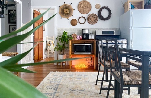 Winooski Falls Mill District Apartment | Bohemian Compound | Hot Tub | Restaurants + Shops