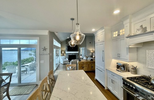 Seconsett Island House | Brand new private beachfront home in Mashpee on Waquoit Bay