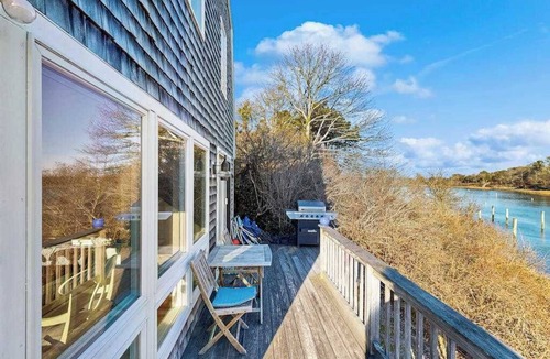 West Chatham House | Breathtaking Riverfront Home with a Lovely Deck, Close to Beach - Dogs OK