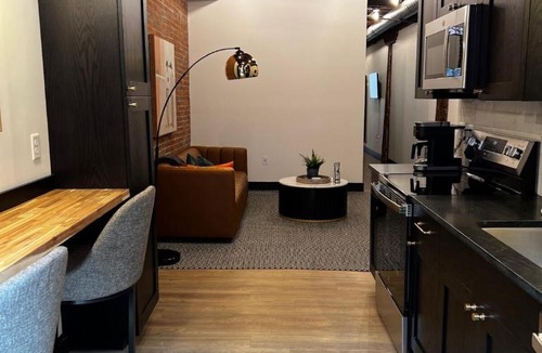 Downtown St. Louis Apartment | Brick & Bed Riverfront Lofts, T 307