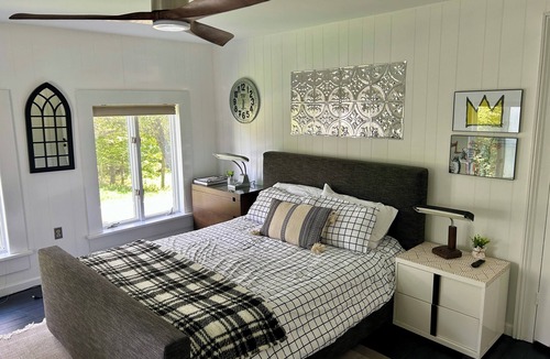 Jefferson House | Bright Catskills Farmhouse on Private Land W/Sunroom, Fire Pit, Near Stamford