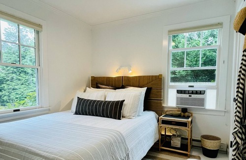 East Hampton North Cottage | Bright Modern Boho Beach Cottage, Heated Pool Access, EV Charging hook up