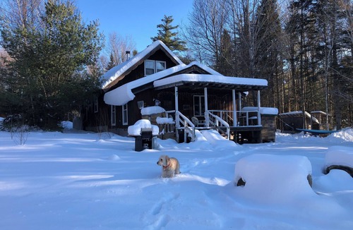 Jamaica Ski Chalet | Chalet-Swim-Brook on Property-Views-Firepit-Woodstove-7 min to Stratton-Dogs OK