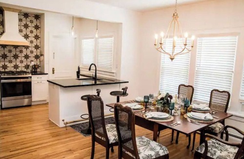 Syracuse House | Charming Bungalow with Porch, Yard and Fireplace