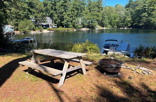 Wolfeboro Cottage | Charming Crescent Lake Waterfront | Dock, Fire Pit, Walk to Wolfeboro