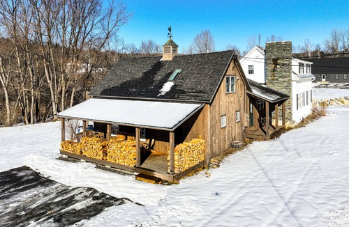 Stowe Hollow House | Charming farmhouse with mountain views, a fireplace, and deck - dog-friendly