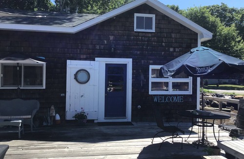 East Boothbay Cottage | Charming garden cottage located on Little River East Boothbay directly on wharf