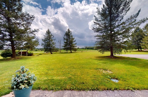 Branchport House | Charming retreat with private hot tub, fireplace, & furnished patio
