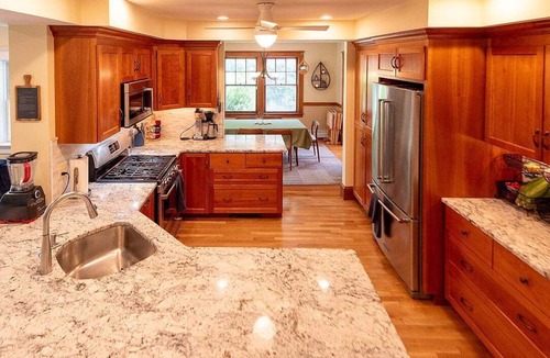 Auburndale House | Charming, sunny 4-bedroom home with wooded yard in family-friendly Newton