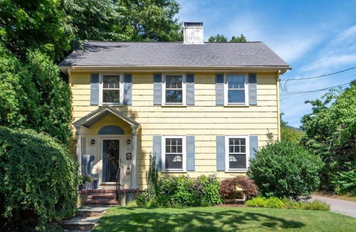 Auburndale House | Charming, sunny 4-bedroom home with wooded yard in family-friendly Newton