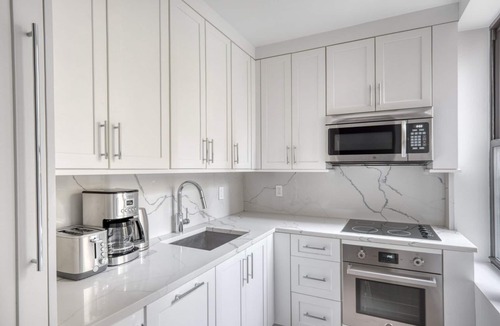 Bloomingdale Apartment | Chic UWS 1BR w/Gym, Elevator & W/D, nr Central Park, by Blueground