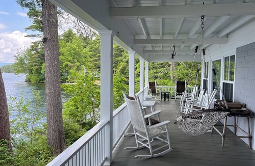 Tuftonboro Cottage | Classic NH Lake House | Sandy Beach, 2 Boat Dock, Sleeps 10
