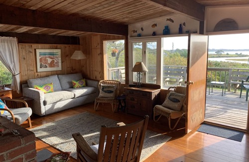 Chilmark Cottage | Classic Vineyard Summer Cottage; Private Waterfront Access; Menemsha Pond Views.