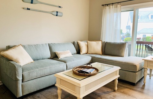 North Ocean City House | Coastal chic waterfront townhouse w/bayside sunsets.