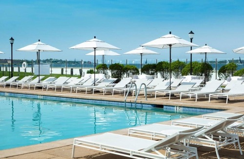 Goat Island Hotel | Comfort & Convenience! Spacious Suite, Pet-Friendly, Onsite Restaurant & Bar!