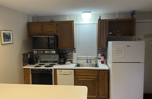 Gilford Condo | Condo with WiFi, private beach, full kitchen, & outdoor pool