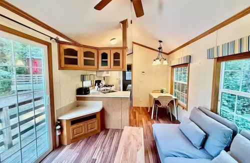 East Falmouth Cabin | Cozy 2-bedroom cabin with AC. Fun for all ages with pond and pool access.