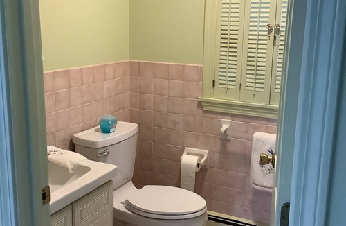 Westbrook House | Cozy 3 Bedroom Farmhouse Master bedroom w/private Bath