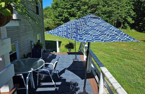 Guilford Apartment | Cozy Boho Apartment with WiFi, AC in Charming Guilford