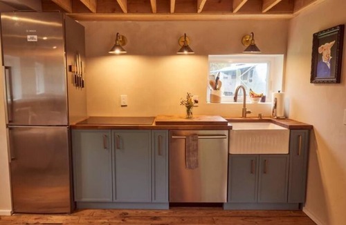 Roscoe Cabin | Cozy Catskill Getaway with Airstream on a brook with fire pit. Pet friendly!