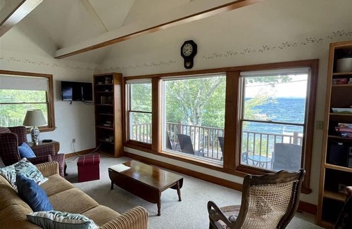 Standish Cabin | Cozy Lake Front Cabin with Private Beach Access and Stunning Views of Sebago Lake in Frye Island, Maine