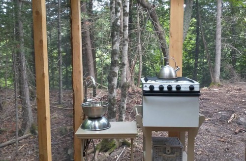 Arden Cabin | Cozy off grid retreat overlooking forest and wetlands with sauna and trails.