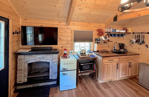 Town of Hope Cabin | Cozy riverfront cabin with hot tub!