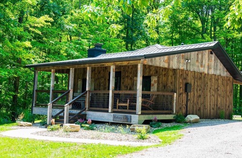 Madison Cabin | Cozy Rustic Cabin w/Hot Tub & Scenic Trails in Ohio’s Wine Country