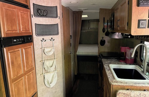 Bradford House | Cozy RV with AC in wooded campground in the ANF