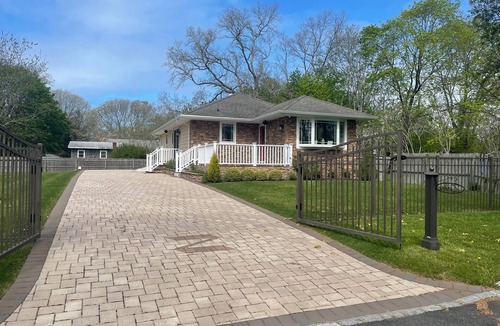 Greenport West House | Cozy stylish home walking distance from private beach.