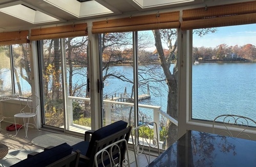 Menantic Creek House | Cozy waterfront Shelter Island house with panoramic views. Pet-friendly!
