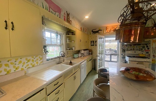 Cutchogue House | Cutchogue Farmhouse Estate with hot tub and gardens, walk to beach & vineyards
