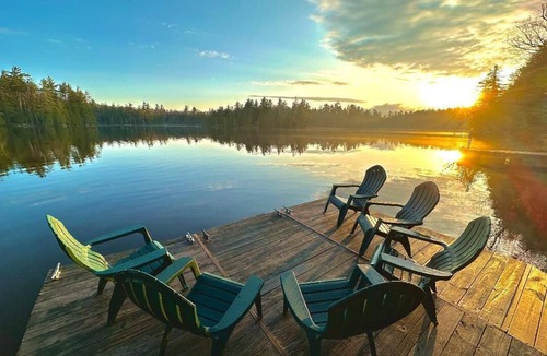 Saranac Lake House | Diamond Dock Camp on Lake Oseetah: pet friendly, sleeps 10, 2 docks, AC!