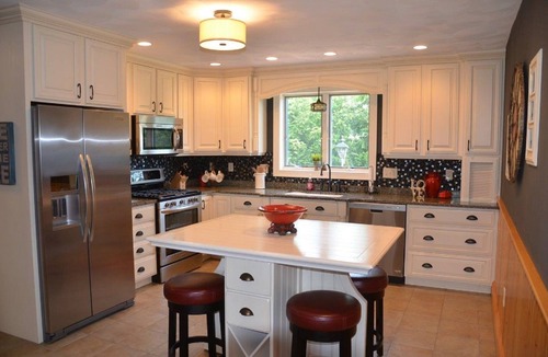 Laconia House | Direct Winnipesaukee Waterfront home w/dock for 28' boat & sandy swimming area