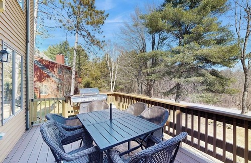 Quechee House | Dog-friendly townhome with views, AC & fireplace - walk to Village of Quechee