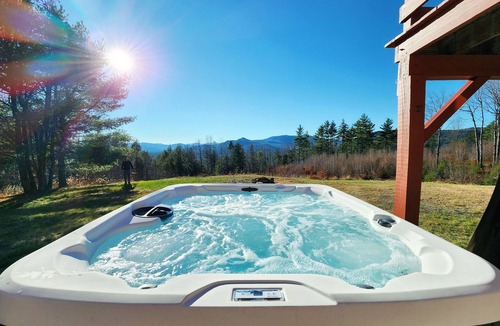 Sunday River Area Cabin | Dog Friendly Cabin w/Hot Tub & Stunning Views!