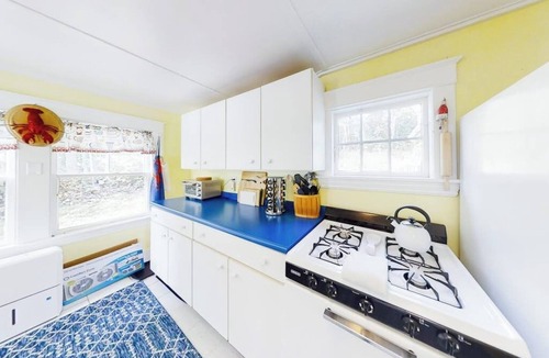 Boothbay Harbor House | Dog-friendly Fisher Hill home with patio and wood stove - walk to the harbor