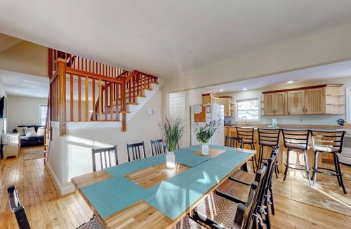 Eidelweiss Village House | Dog-friendly home with large deck, AC, grill, fireplace & beach access