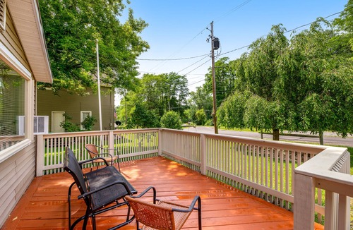 Town of Milo House | Dog-friendly home with fenced backyard & W/D - lake trails across the street