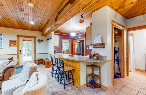 Mount Holly House | Dog-friendly house on 5 acres with balcony, fireplace, & W/D - near skiing